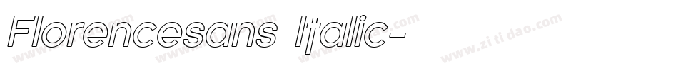 Florencesans Italic字体转换